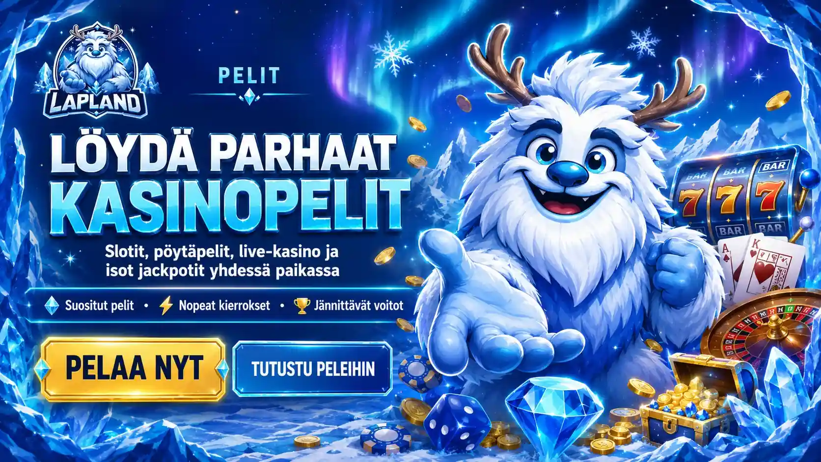 Lapland parhaat kasinopelit ja live-kasinopelit