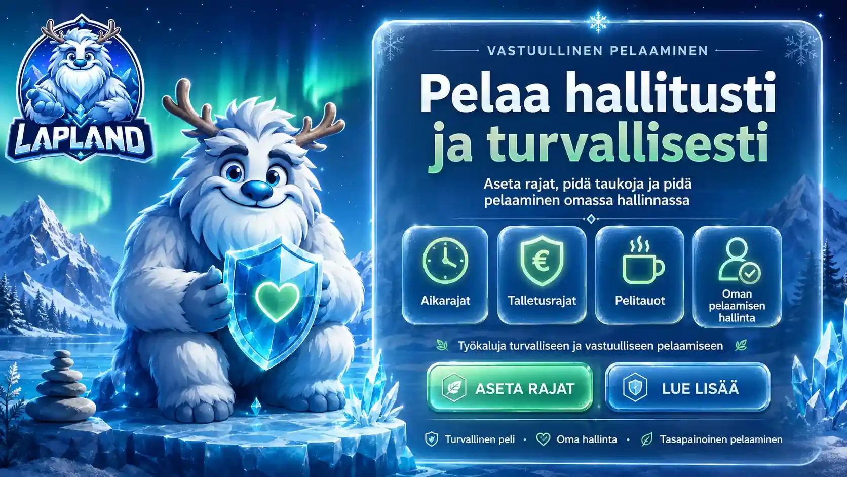 Lapland vastuullinen pelaaminen ja pelirajat selkeät
